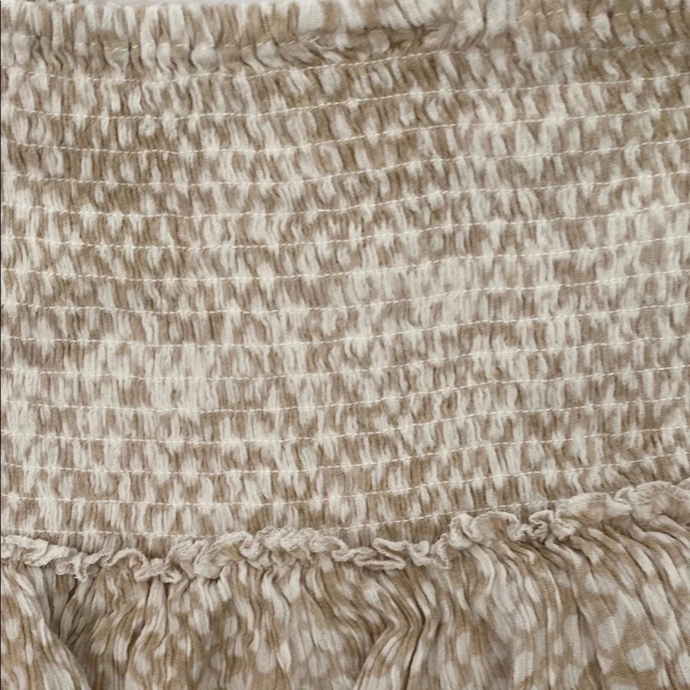 Skylar+Madosom kids Tan Ruffle Skirt